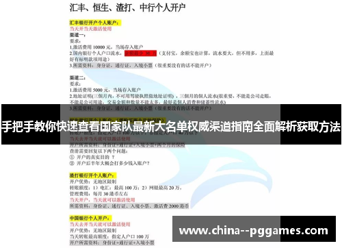 手把手教你快速查看国家队最新大名单权威渠道指南全面解析获取方法